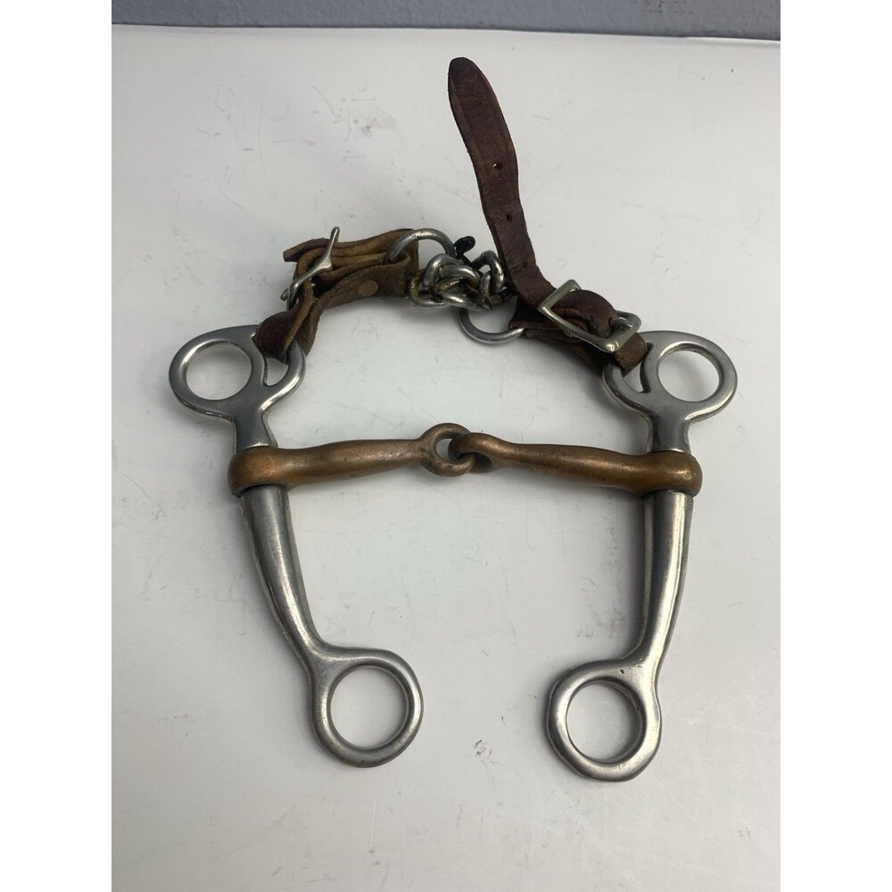 Horse Tack - 5” Tom Thumb Snaffle Western Bit SS Shank Copper Mouth Single Joint